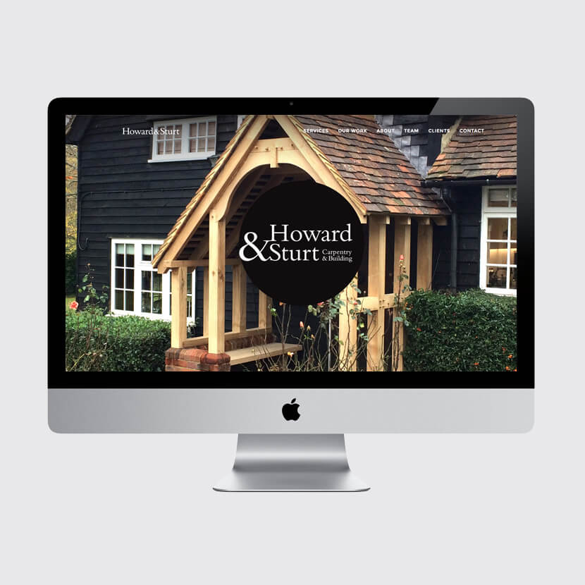 Howard & Sturt website design