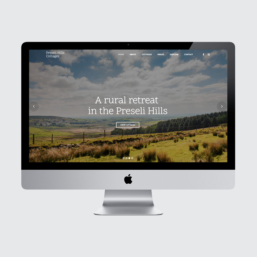 Preseli Hills web design