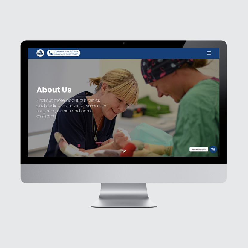 The House Vet website re-design